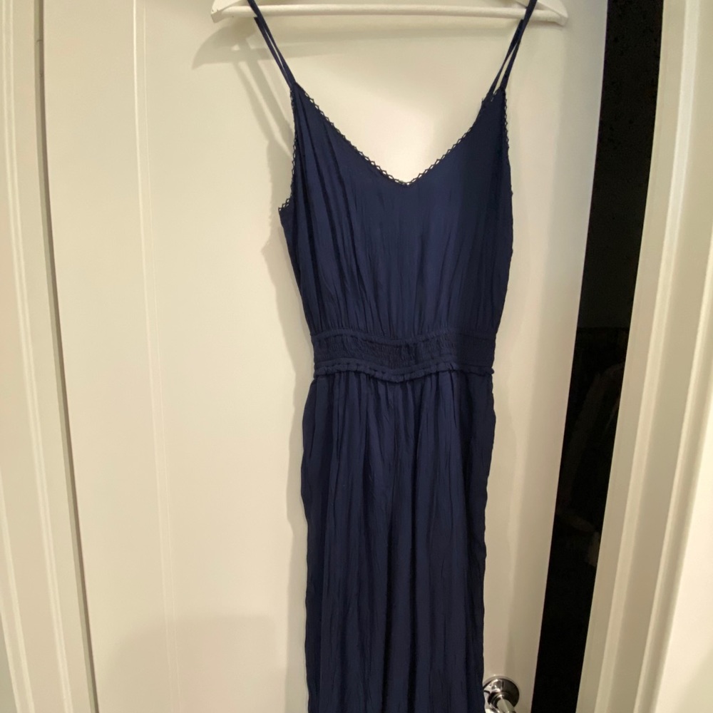 Aritzia Wilfred Navy Blue Jumpsuit